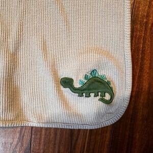 Dinosaur Thermal Baby Blanket Lullaby Brand READ CONDITION RARE 100% Cotton 2020